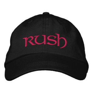 Boné Bordado Tampa de rush para os novos gregos/fonte+diy cor