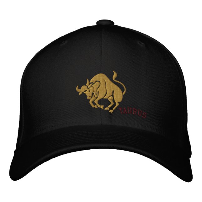 Boné Bordado Taurus Zodiac - Símbolo Bordado (Frente)