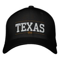Texas USA Embroiderado Zip Hats
