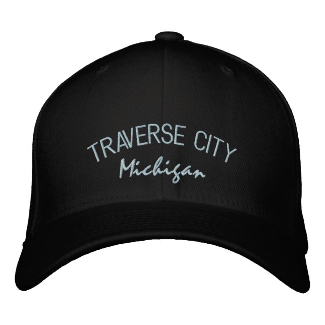 Boné Bordado Traverse City Michigan Boriderou Hat (Frente)