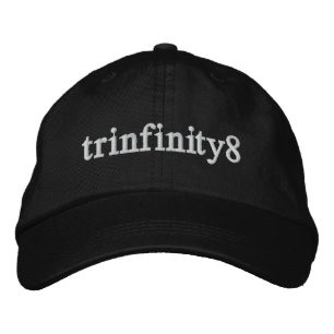 Boné Bordado Trinfinity8 - Chapéu ajustável com letra branca