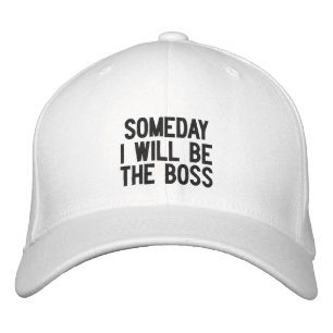 Boné Bordado Um dia eu serei o chefe