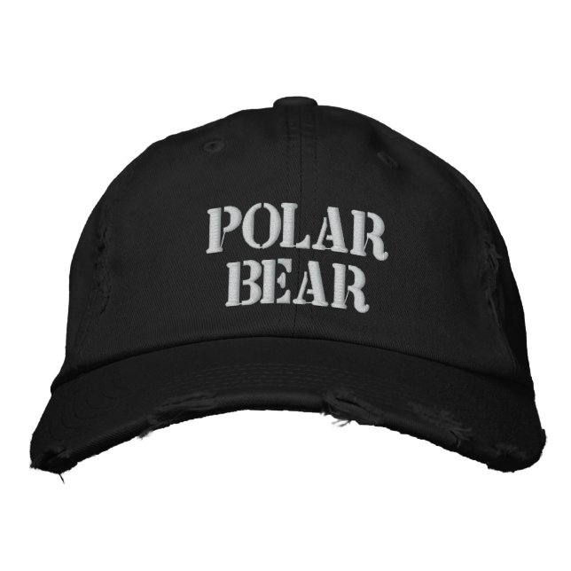 BONÉ BORDADO URSO POLAR (Frente)