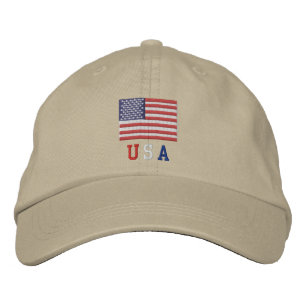 Boné Bordado USA American Flag Hat - 4 de julho