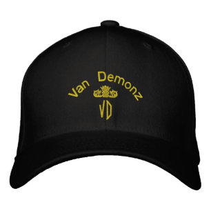 Boné Bordado Van Demonz Dourada Edition bordou o chapéu