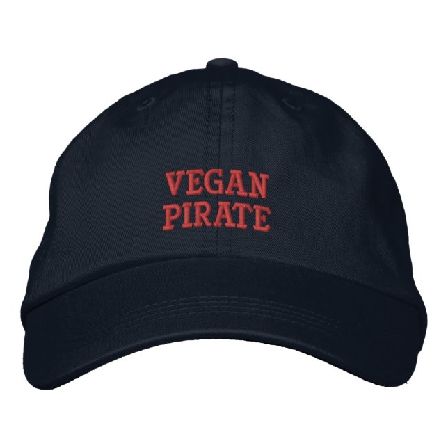 Boné Bordado Vegan Pirate Cap (Frente)