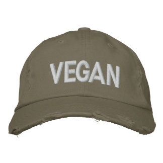 Boné Bordado VEGAN - Thread Branco com Dobras
