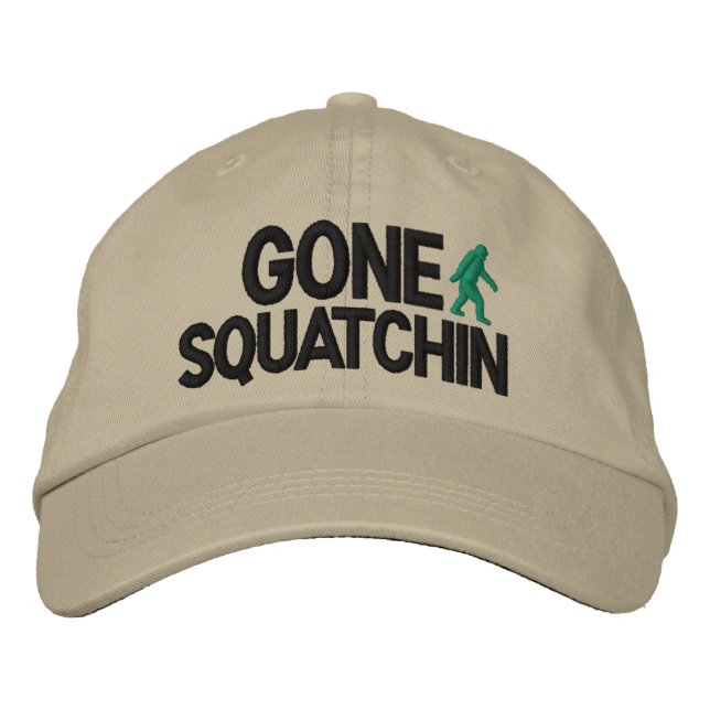 Boné Bordado Versão de Deluxe do Squatchin Gone (Frente)