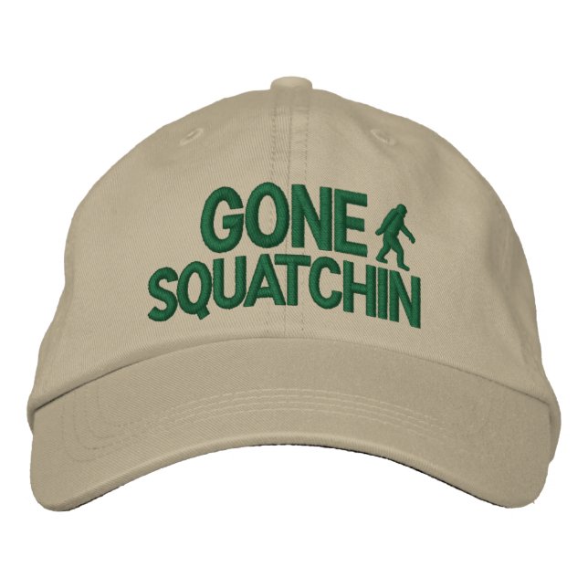 Boné Bordado Versão de Deluxe do Squatchin Gone (Frente)
