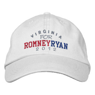 Boné Bordado Virginia Mitt Romney Paul Ryan 2012