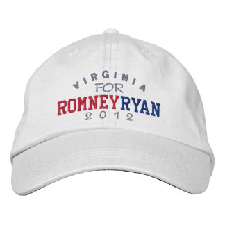 Boné Bordado Virginia Mitt Romney Paul Ryan 2012