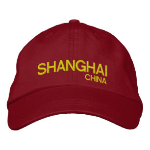 Boné Bordado Xangai China Personalizou o Chapéu Ajustável