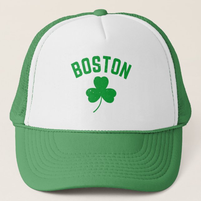 Boné Boston Green Lucky Shamrock (Frente)