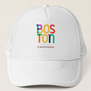 Boné Boston Massachusetts Meio século, Pop Art,