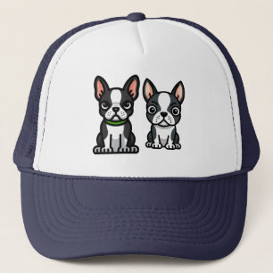 Boné Boston Terrier filhotes Trucker Hat