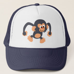 Boné Bouncy Cartoon Chimpanzé Hat