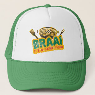 Boné Braai É uma coisa Saffa - Presente de CHURRASCO S