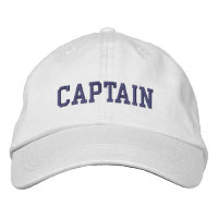 Boné Branco do Capitão Náutico