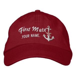 Boné Branco náutico personalizado da âncora do primei