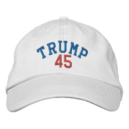 BONÉ BRANCO TRUMP 45