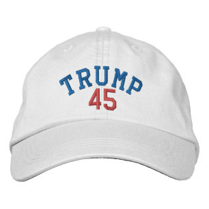 BONÉ BRANCO TRUMP 45