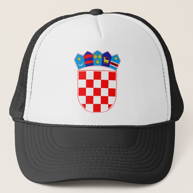 Boné Brasão de Croatia, emblema croata, Hrvatska (Frente)