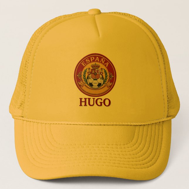 Boné Brasão de Futebol Personalizado Nome Fã de Futebol (Frente)