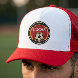 Boné Brasão de Futebol Personalizado Nome Fã de Futebol