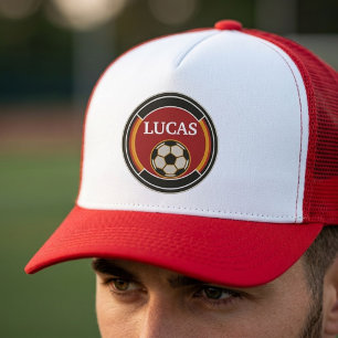 Boné Brasão de Futebol Personalizado Nome Fã de Futebol