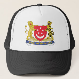 Boné brasão de singapore