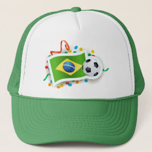 Boné Brasil, design de futebol