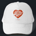 Boné Braut Und Team Braut Bachelorette Retro Herz<br><div class="desc">Braut Und Team Braut Bachelorette Retro Herz Trucker Hat Kappe Cappy Vintage Noiva para ser noiva maidTribe da Noiva</div>