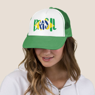 Boné Brazil Logo – Foam Trucker Hat – World Cup 2026 Ed