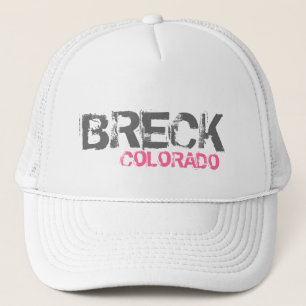 Boné Breck Colorado, chapéu branco simples