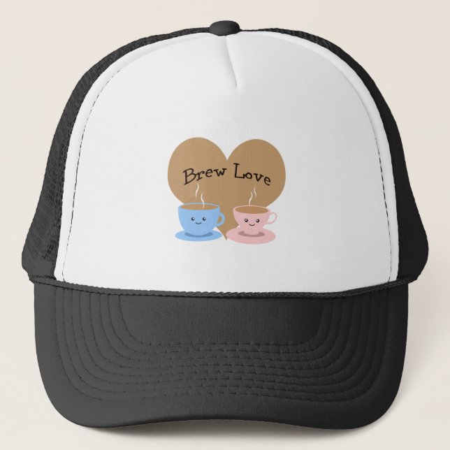 Boné Brew Love! Mugs de café (Frente)