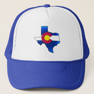 Boné Bright Colorado flag, Texas, esboçou o chapéu