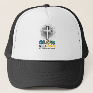 Boné Brilhe Para Jesus Camisa Cristã Cruz Luz Design_