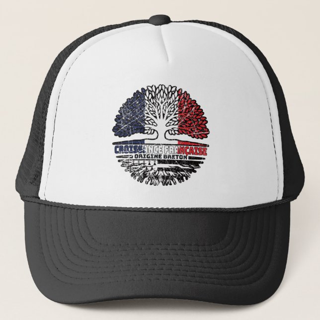 Boné Brittany Breton França Tree Roots Flag (Frente)