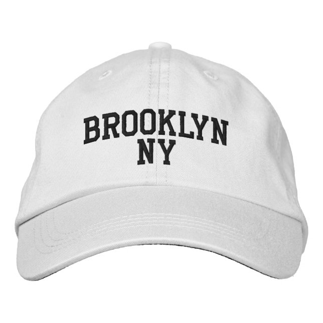 Boné BROOKLYN NY preto simples em branco (Frente)
