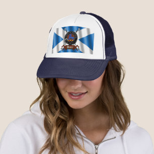 Boné Bruce Clan Crachá Scottish Trucker Hat