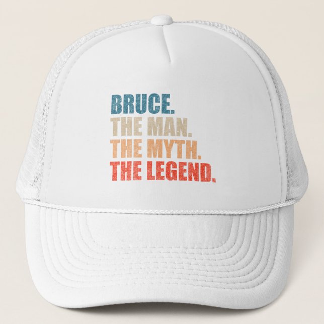 Boné Bruce O Homem O Mito A Lenda (Frente)