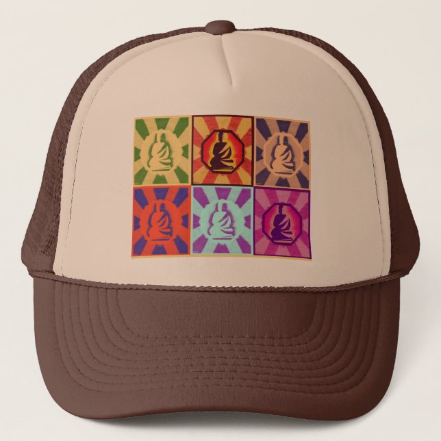 Boné Buddha -- Estilo do pop art (Frente)