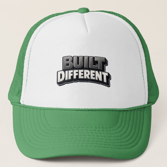 Boné BUILT DIFFERENT – Bold Motivational Statement for  (Frente)