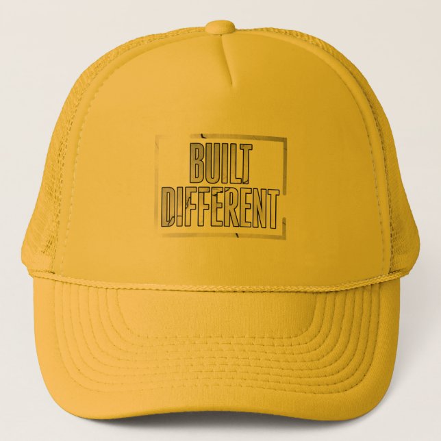 Boné Built Different – Minimalist Motivational Hat (Frente)