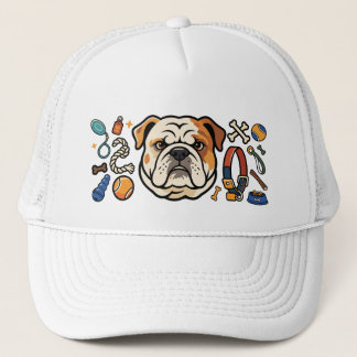 Boné Buldogue Fofo com Design de Brinquedos para Cachor