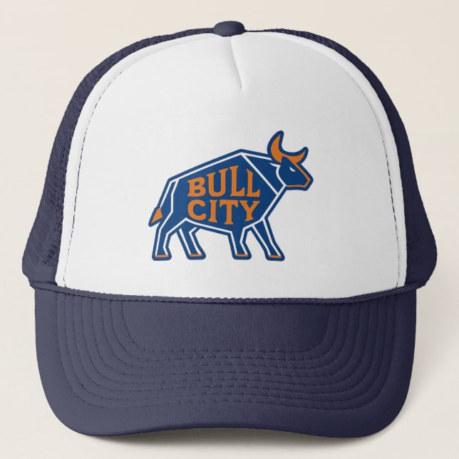 Boné Bull City Geométrico Bull Design - Durham NC Pride (Frente)