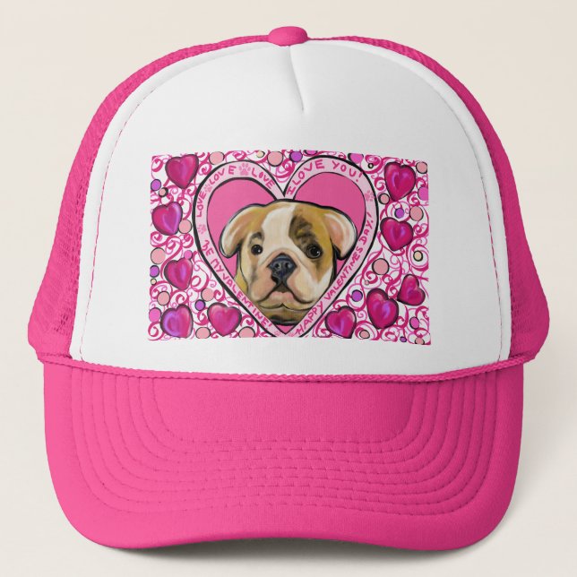 Boné Bulldog Fofo e Aconchegante (Frente)