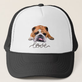 Boné Bulldog,ilustração T-Shirt