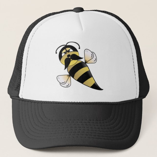 Boné Bumble a abelha com bigode (Frente)