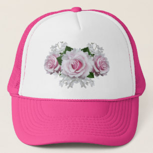 Boné Buquê do rosa do rosa